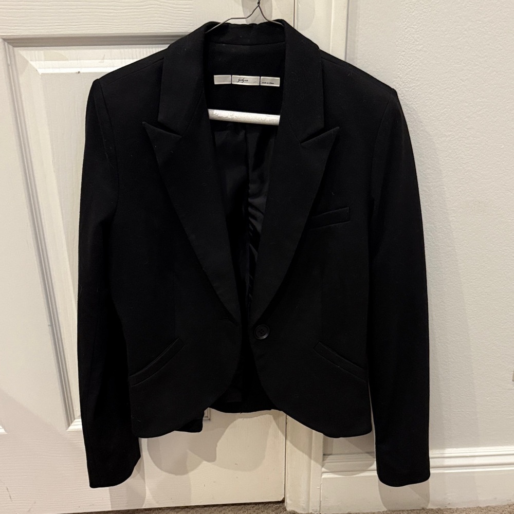 Gibson Black Women's Tailored Single-Button Blazer